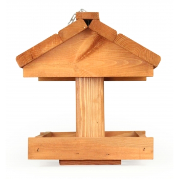Karmnik dla ptaków drewniany KR-3 Brązowy